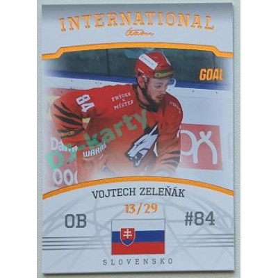 2022/23 Goal Cards Chance Liga 2. série #IT-09 Vojtech Zeleňák International Team Parallel 13/29
