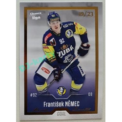 2022/23 Goal Cards Chance Liga Update #445 František Němec Gold xx/23