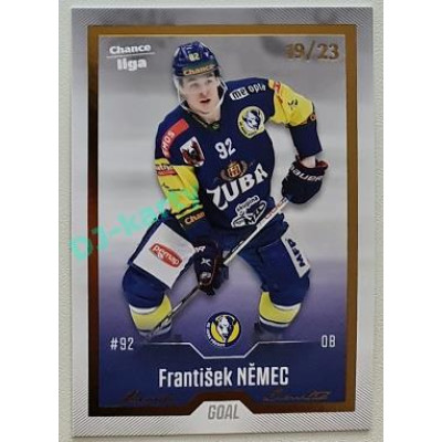 2022/23 Goal Cards Chance Liga Update #445 František Němec Gold xx/23