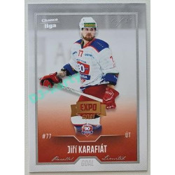 2022/23 Goal Cards Chance Liga 2. série #367 Jiří Karafiát Expo Silver 1 of 3