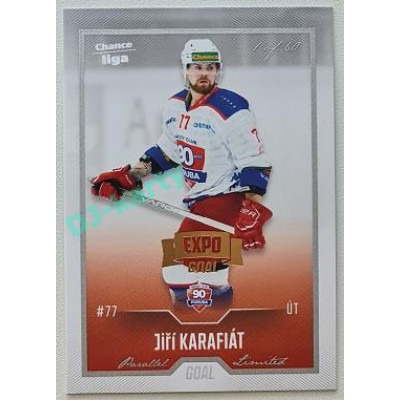 2022/23 Goal Cards Chance Liga 2. série #367 Jiří Karafiát Expo Silver 1 of 3