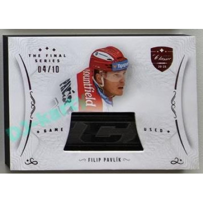 2021/22 OFS The Final Series Filip Pavlík #STI-PAF 04/10 Game Used Stick Red