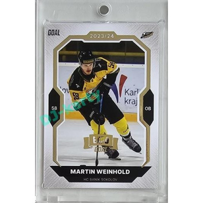 2023/24 Goal cards Chance Liga 2. série #360 Martin Weinhold Expo Gold 1of7