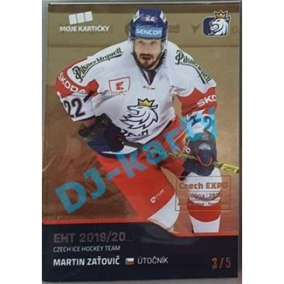 2020 MK reprezentace Martin Zaťovič #42 3/5 Gold Czech Expo