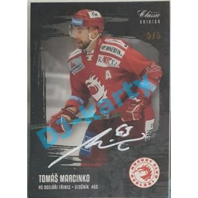 2020/21 OFS 1. série Tomáš Marcinko #3 5/5 Black Rainbow Signature