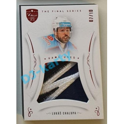 2021/22 OFS The Final Series Lukáš Chalupa #JER-LH 07/10 Game Used Jersey Red