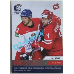 2021 MK reprezentace Jan Kovář GDM #92 12/25 Red