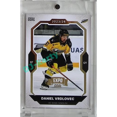 2023/24 Goal cards Chance Liga 2. série #366 Daniel Vrdlovec Expo Gold 1of7
