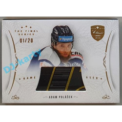 2021/22 OFS The Final Series Adam Polášek #STI-POM 01/20 Game Used Stick Gold