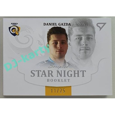 2021/22 Sportzoo TIPSPORT ELH 2. série #SN-GA Daniel Gazda Star Night Booklet 11/25