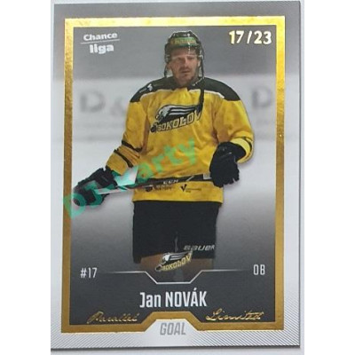 2022/23 Goal Cards Chance Liga 1. série #033 Jan Novák Gold 17/23