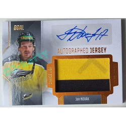 2022/23 Goal Cards Chance Liga 1. série #JA-05 Jan Novák Autographed Jersey 15/25