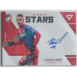 2022/23 Sportzoo Fortuna Liga 2. série #SL2-RK Roman Květ Signed Stars Level 2 xx/149