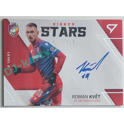 2022/23 Sportzoo Fortuna Liga 2. série #SL2-RK Roman Květ Signed Stars Level 2 xx/149
