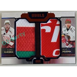 2022/23 Goal Cards Chance Liga Update #D-18 K. Klikorka / A. Poledna Duals Jersey EXPO 5/5