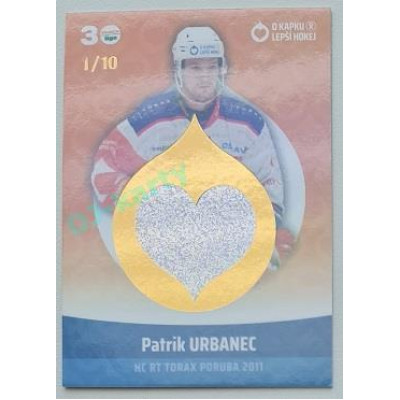2022/23 Goal cards Chance Liga O kapku lepší hokej #KN-19 Patrik Urbanec Red 1/10