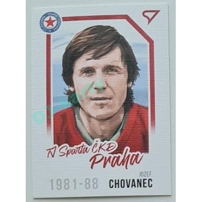 2023 Sportzoo Dekády fotbalové ligy #P-016 Josef Chovanec Portrét Canvas Paralel