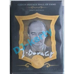 2020 OFS Síň slávy českého hokeje Josef Dovalil #SSCH-JDO 1/6 Black Authentic Signature White