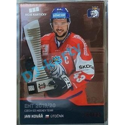 2020 MK reprezentace Jan Kovář EHT #16 04/25 Red