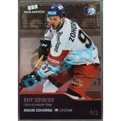 2020 MK reprezentace Radim Zohorna #43 4/5 Silver Czech Expo