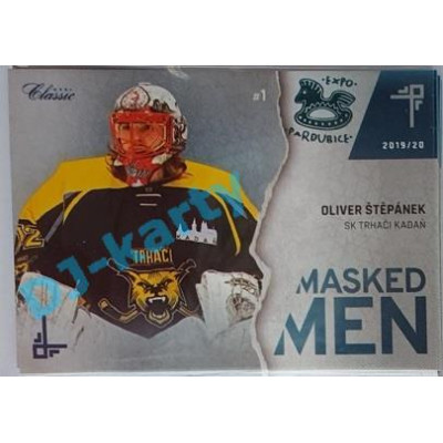 2019/20 OFS Chance liga Oliver Štěpánek #MM-OŠT xx/15 Masked Men Expo Pard.
