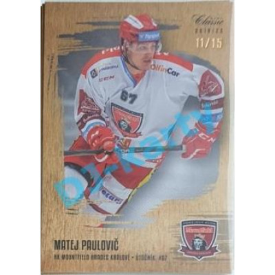 2019/20 OFS Matej Paulovič #89 11/15 Gold Sand