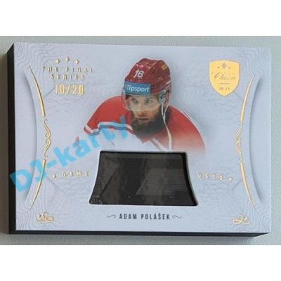 2021/22 OFS The Final Series Adam Polášek #STI-POA 10/20 Game Used Stick Gold