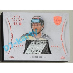 2021/22 OFS The Final Series Viktor Hübl #STI-HUV 07/10 Game Used Stick Red