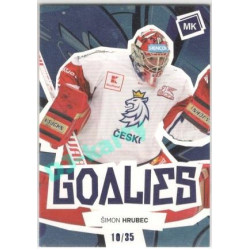 2021/22 MK reprezentace #G-ŠH Šimon Hrubec Goalies Blue 10/35