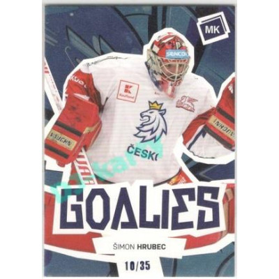 2021/22 MK reprezentace #G-ŠH Šimon Hrubec Goalies Blue 10/35