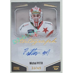 2022/23 Goal Cards Chance Liga 1. série #A-43 Michal Pittr Autograph 33/49