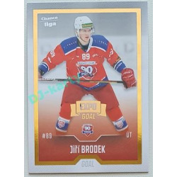 2022/23 Goal Cards Chance Liga 2. série #368 Jiří Brodek Expo Gold 1 of 3