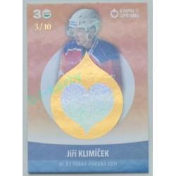 2022/23 Goal cards Chance Liga O kapku lepší hokej #KN-20 Jiří Klimíček Red 3/10