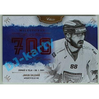 2020/21 OFS 2. série Jakub Sklenář #MS-JSK Milestones RED /55