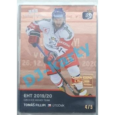 2020 MK reprezentace Tomáš Filippi #5 4/5 Red Czech Expo