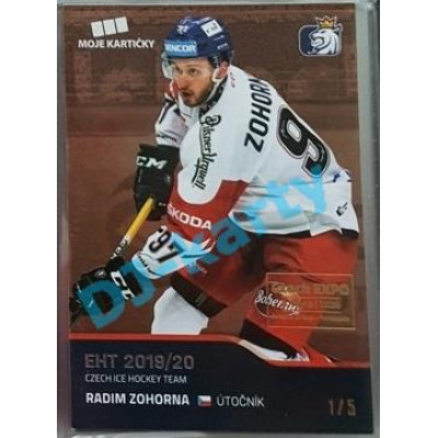2020 MK reprezentace Radim Zohorna #43 1/5 Red Czech Expo