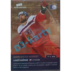 2020 MK reprezentace Lukáš Kašpar #90 1/5 Gold Czech Expo