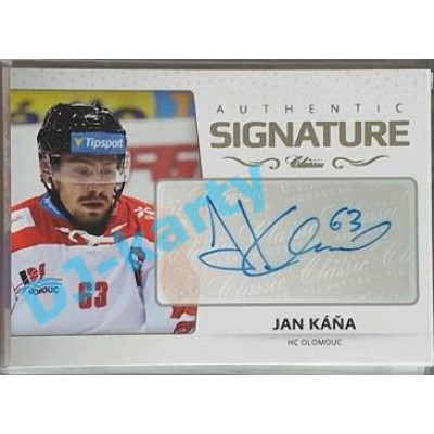 2018/19 OFS Jan Káňa #AS-114 09/29 Authentic Signature Silver