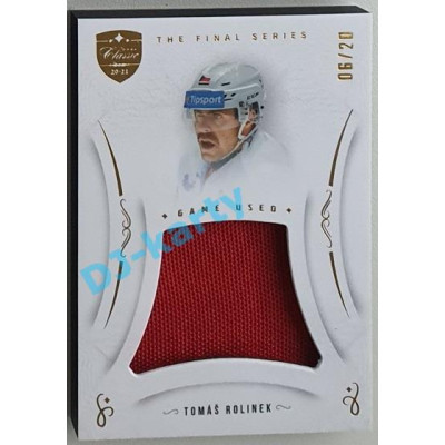 2021/22 OFS The Final Series Tomáš Rolinek #MEM-TR 06/20 Game Used Gold