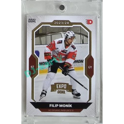 2023/24 Goal cards Chance Liga 2. série #385 Filip Moník Expo Gold 1of7