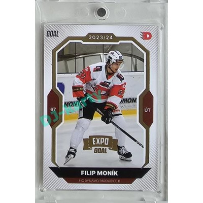 2023/24 Goal cards Chance Liga 2. série #385 Filip Moník Expo Gold 1of7