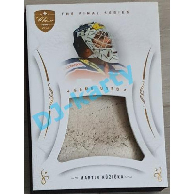 2021/22 OFS The Final Series Martin Růžička #MEM-MR Game Used Gold PROMO