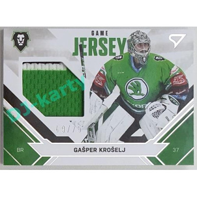 2021/22 Sportzoo TIPSPORT ELH Gašper Krošelj #JS-GK 49/75 Game Jersey