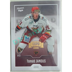 2022/23 Goal Cards Chance Liga 1. série #058 Tomáš Jandus Expo Pardubice
