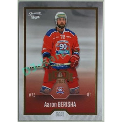 2022/23 Goal Cards Chance Liga 1. série #171 Aaron Berisha Expo Pardubice Gold 1 of 3