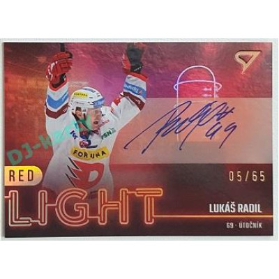 2022/23 Sportzoo ELH 2. série #RLS-LR Lukáš Radil Red Light Auto xx/65