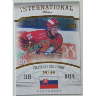 2022/23 Goal Cards Chance Liga 2. série #09 Vojtech Zeleňák International Team Autograph xx/49