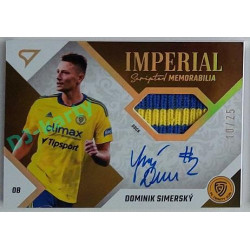 2022/23 Sportzoo Fortuna Liga 2. série #IM-DS Dominik Simerský Imperial Scripted Memorabilia 10/25