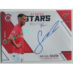 2022/23 Sportzoo Fortuna Liga 2. série #SL2-SE Michal Ševčík Signed Stars Level 2 xx/149