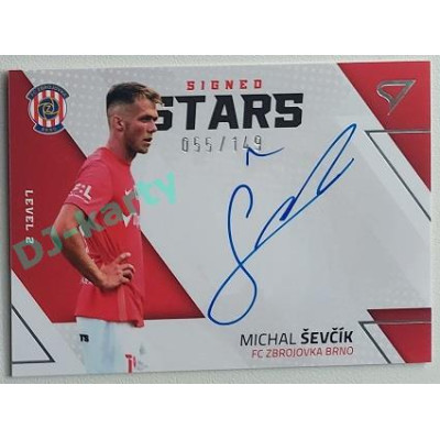 2022/23 Sportzoo Fortuna Liga 2. série #SL2-SE Michal Ševčík Signed Stars Level 2 xx/149